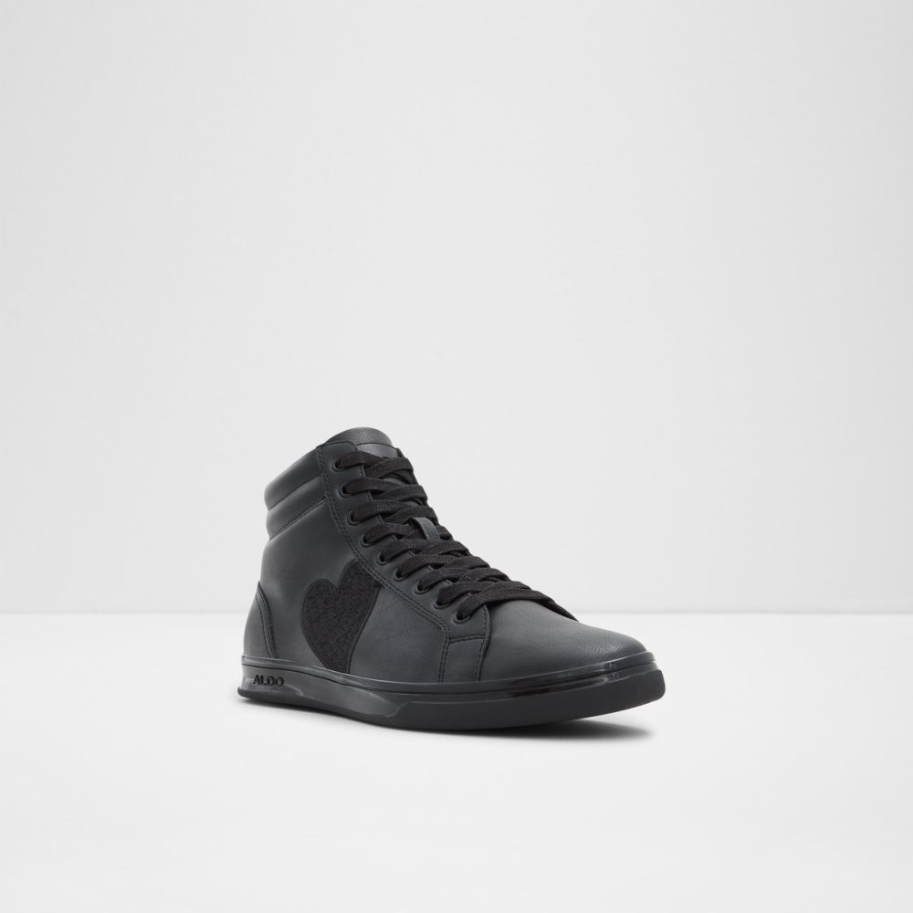 Black Aldo Cupido High Top Sneakers | 08XENAPMG