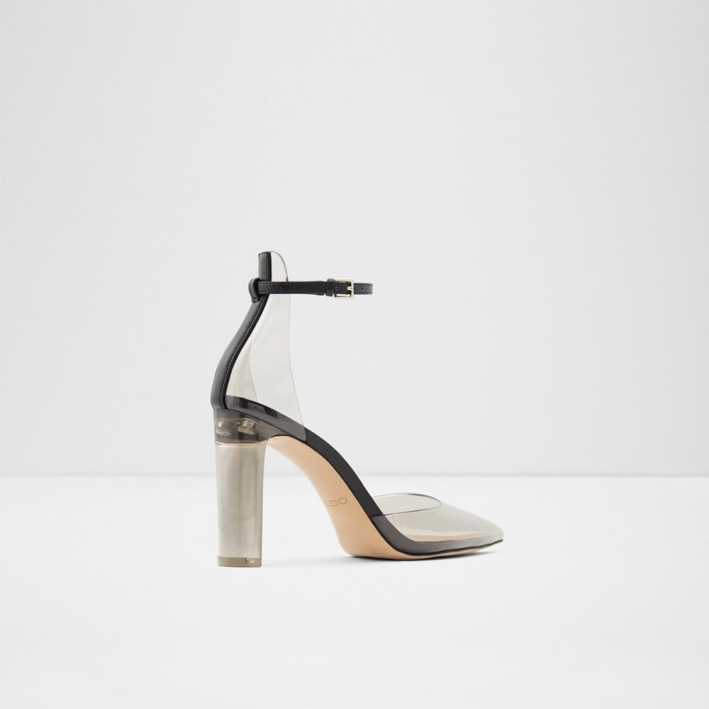 Black Aldo Deedee Strappy Heeled - Cup Sole Heels | 72VKZSCQL