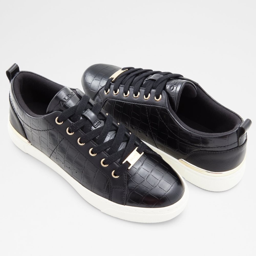 Black Aldo Dilathielle Low Top - Cup Sole Sneakers | 05HBXPSZT