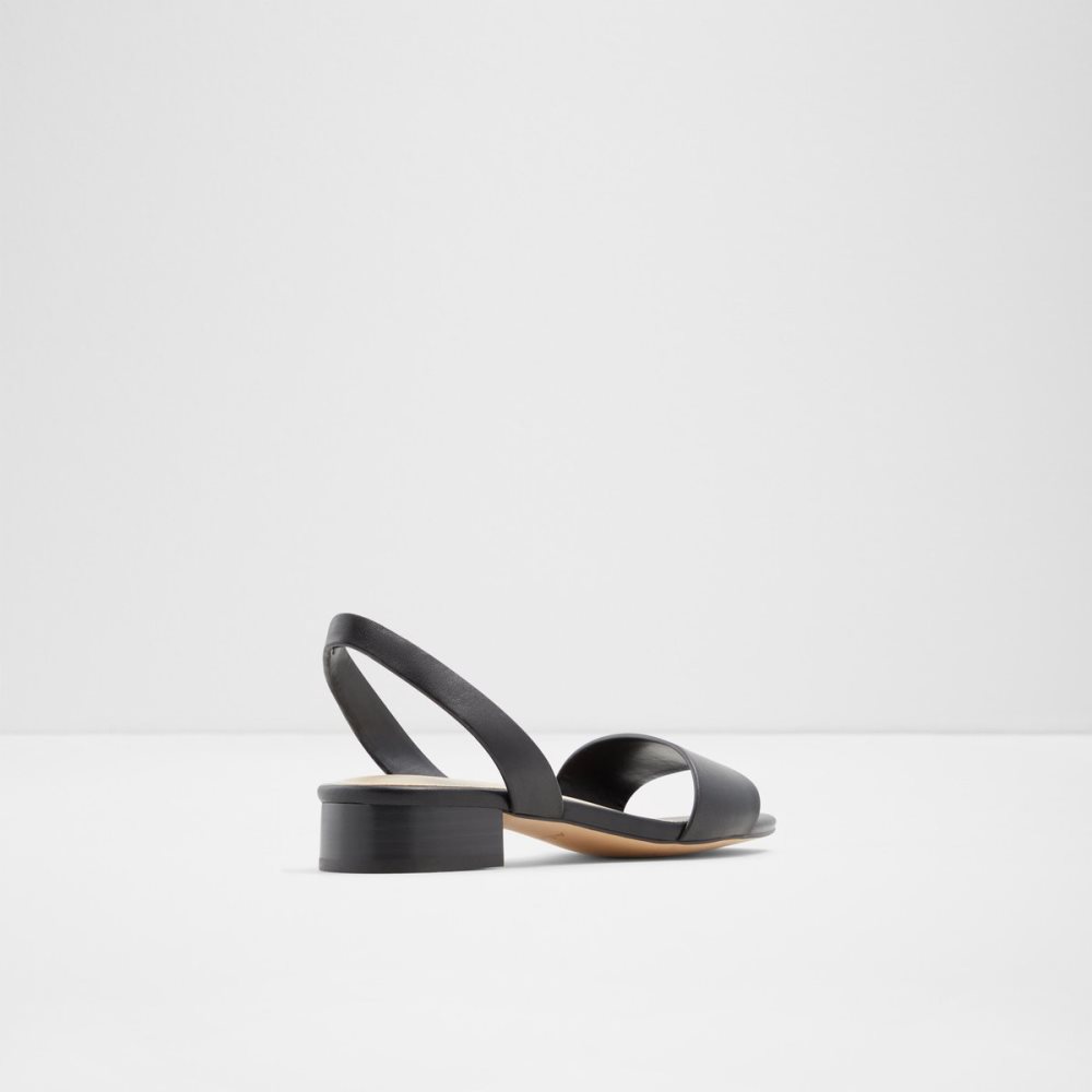 Black Aldo Doredda Sling Back Flat Sandal - Heels | 04SEWABLC