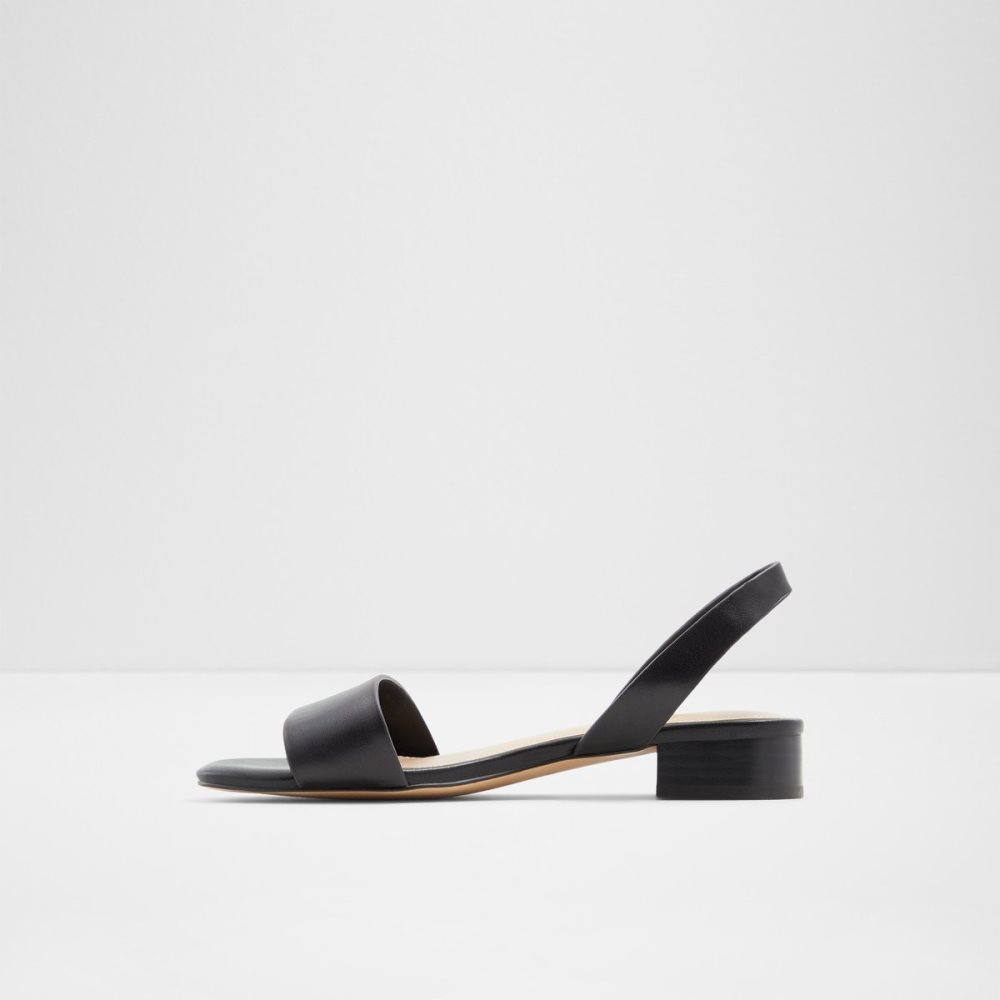 Black Aldo Doredda Sling Back Flat Sandal - Heels | 04SEWABLC