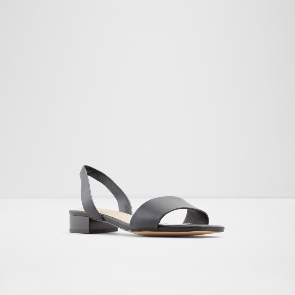 Black Aldo Doredda Sling Back Flat Sandal - Heels | 04SEWABLC