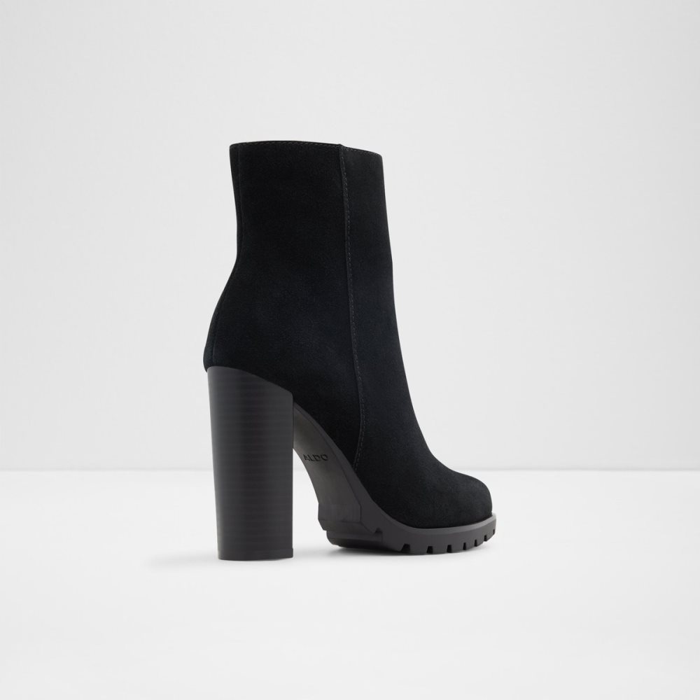 Black Aldo Doria - Lug Sole Ankle Boots | 65APBJMTQ