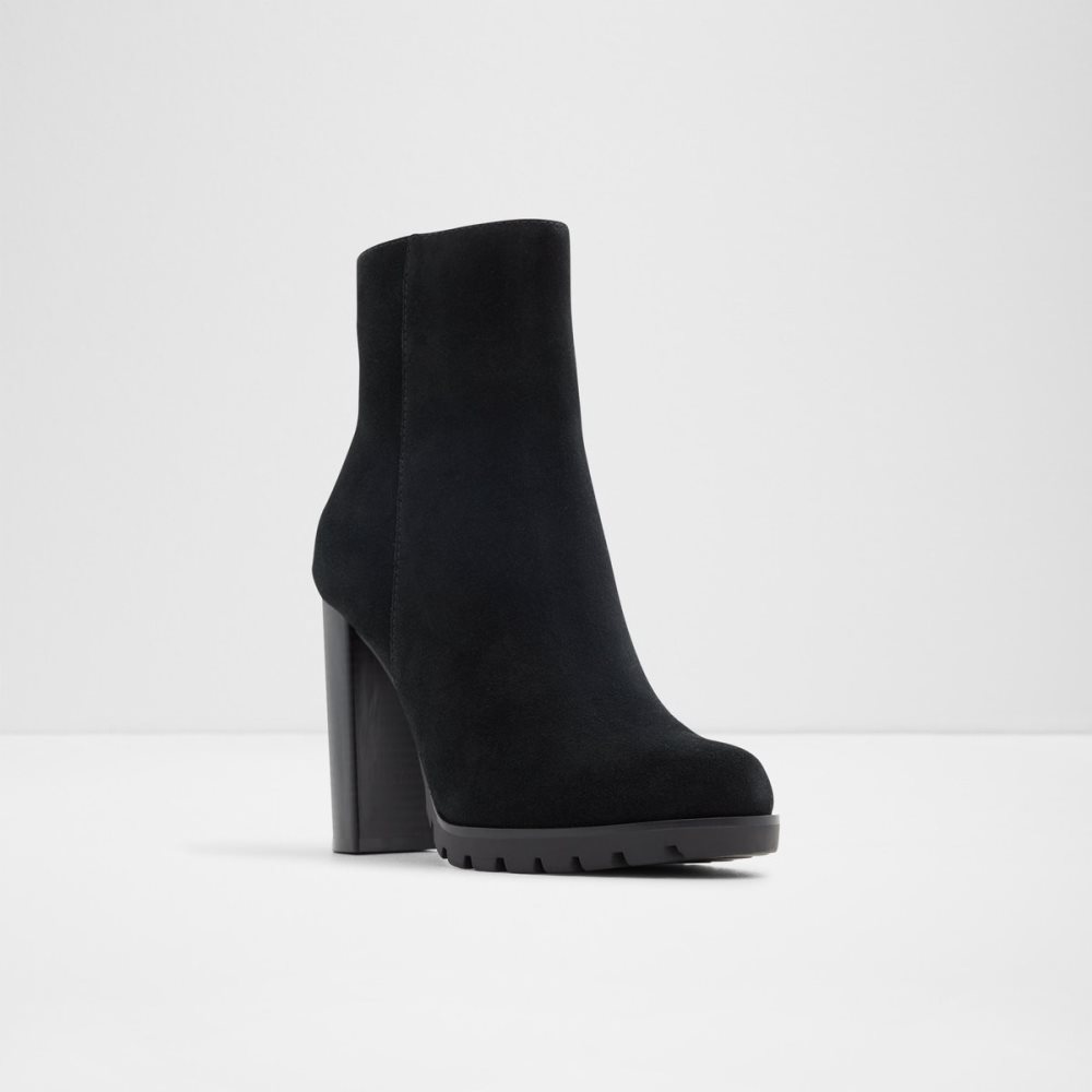 Black Aldo Doria - Lug Sole Ankle Boots | 65APBJMTQ