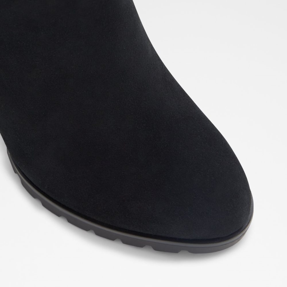 Black Aldo Doria - Lug Sole Ankle Boots | 65APBJMTQ