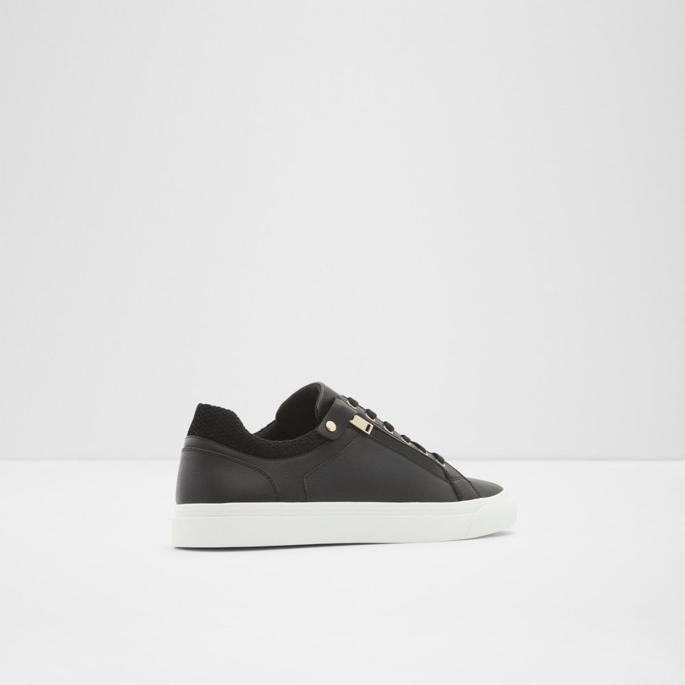 Black Aldo Emric Low Top Sneakers | 02BIGVAWK