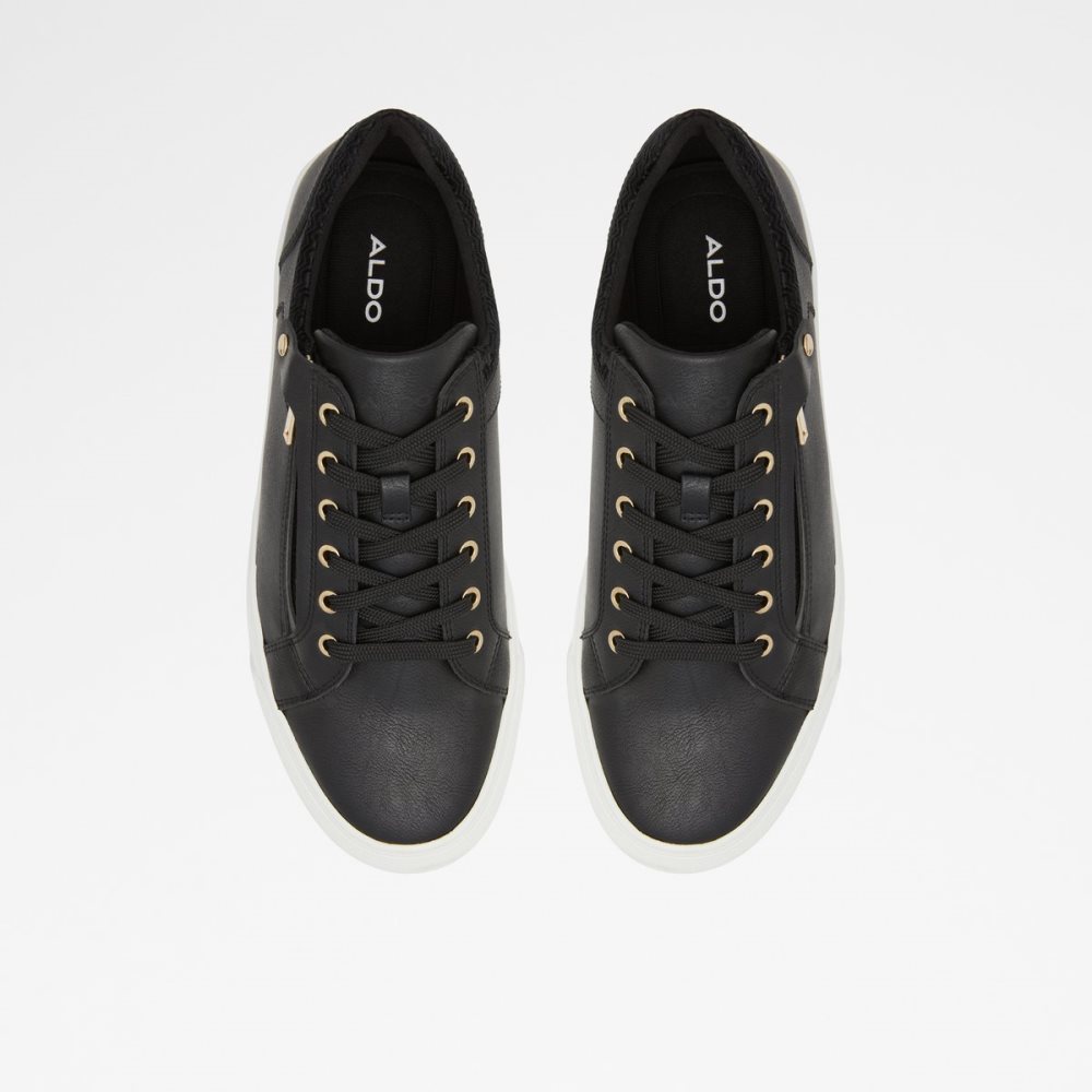 Black Aldo Emric Low Top Sneakers | 02BIGVAWK