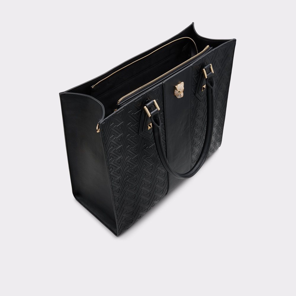 Black Aldo Enzobaro Tote Bags | 36DATUWNV