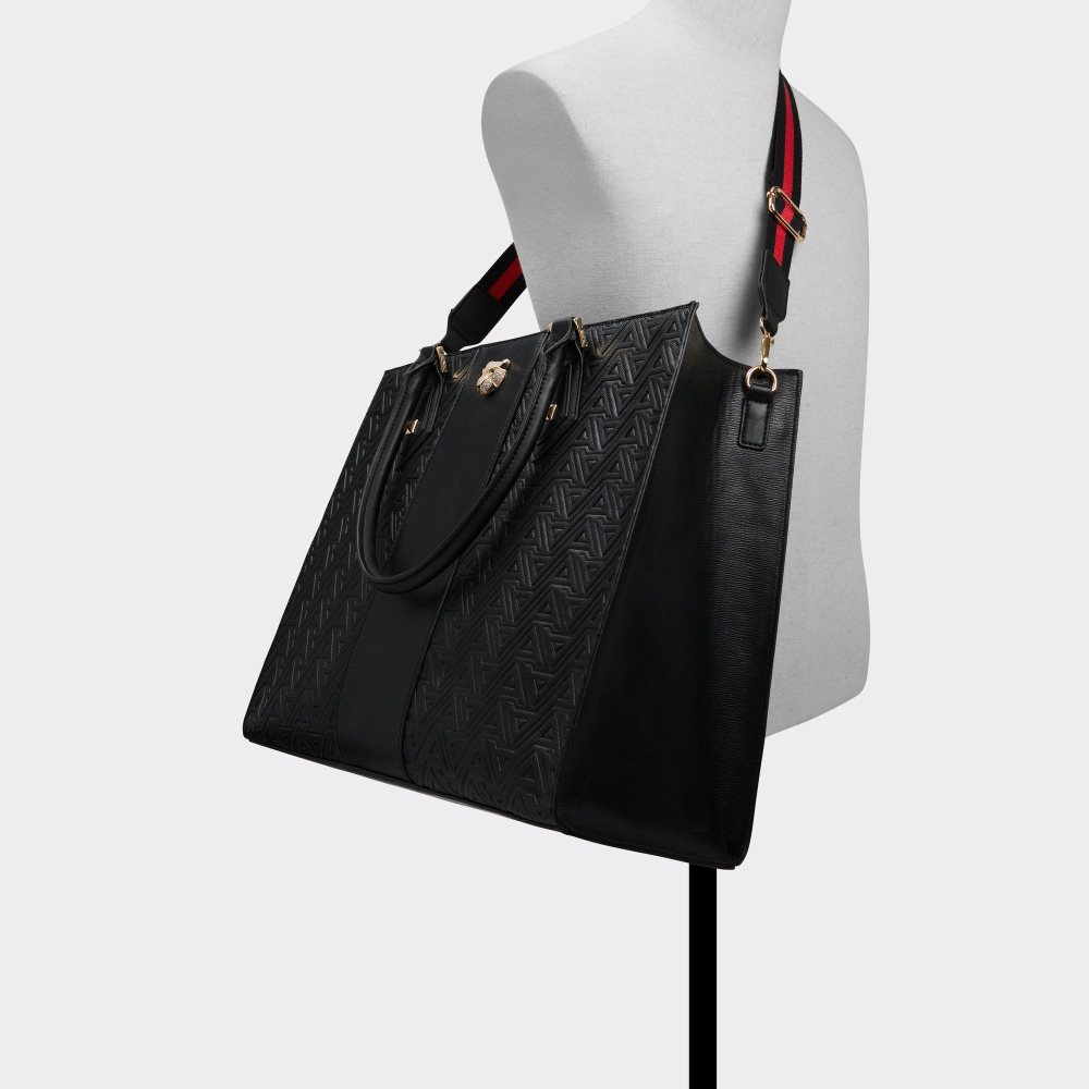 Black Aldo Enzobaro Tote Bags | 36DATUWNV