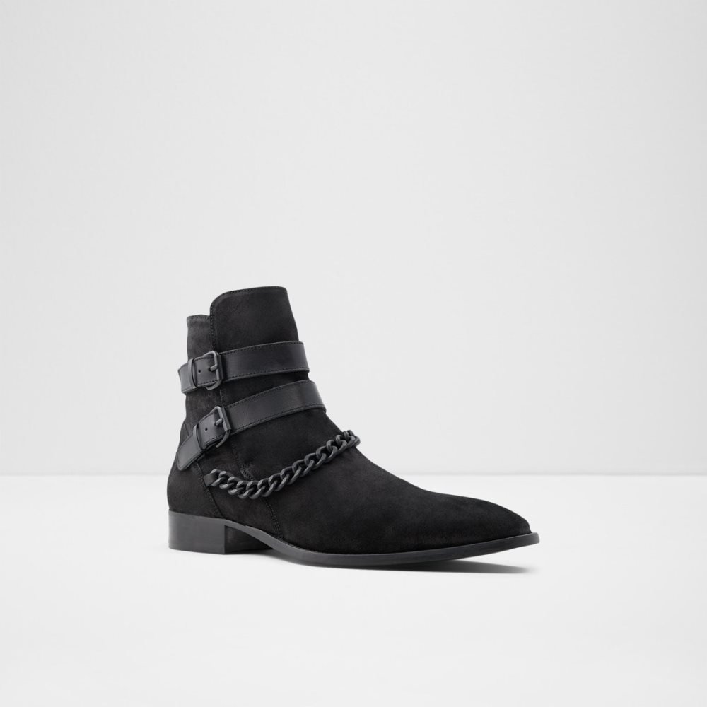 Black Aldo Eolophus Ankle Boots | 37BLWKHOY