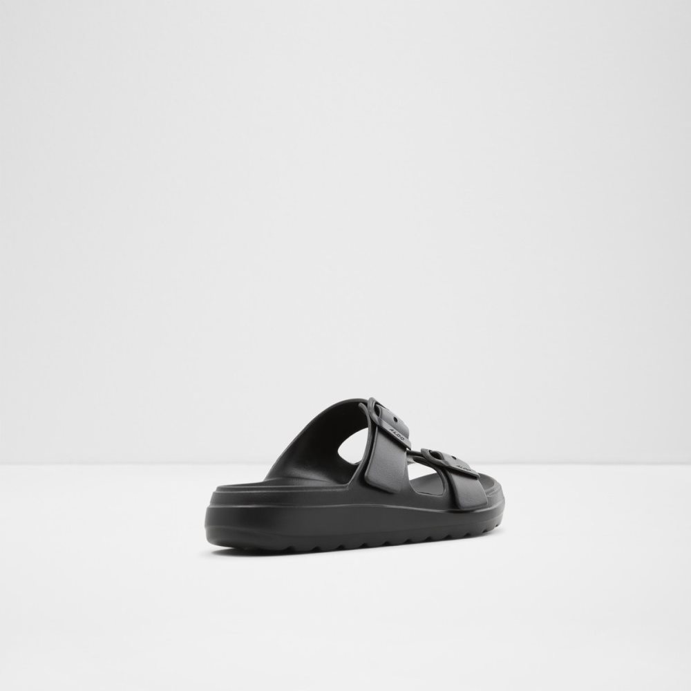 Black Aldo Eteiven Slide Sandal Sandals | 92PHFAJTW