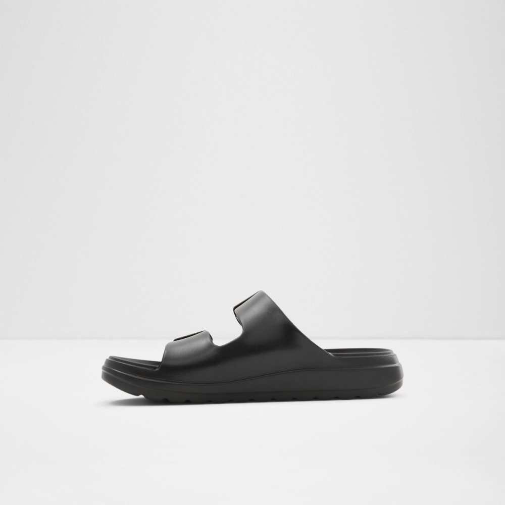 Black Aldo Eteiven Slide Sandal Sandals | 92PHFAJTW