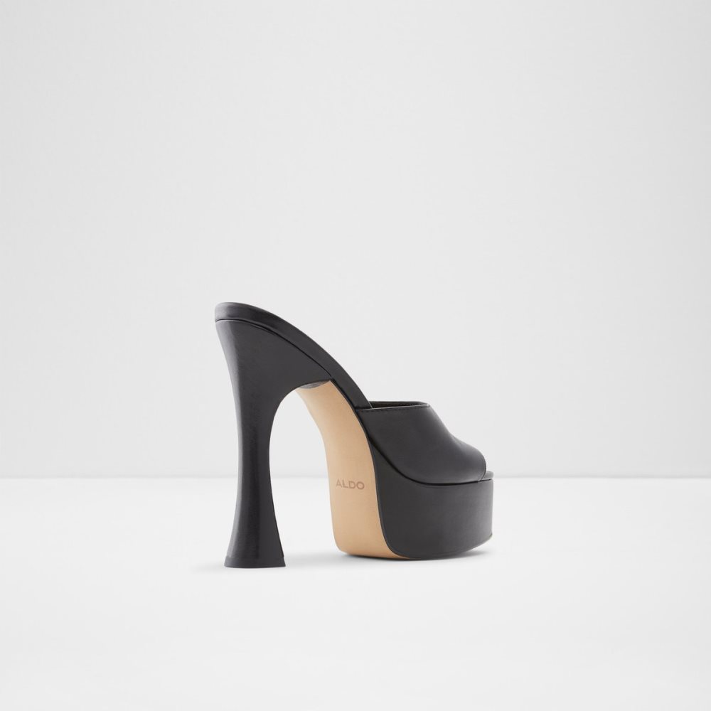 Black Aldo Faraah High Sandal - Platform Shoes | 61STOJCEK