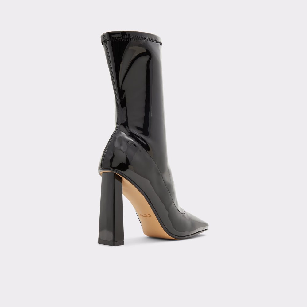 Black Aldo Fidella Ankle Boots | 96BDCJVMT