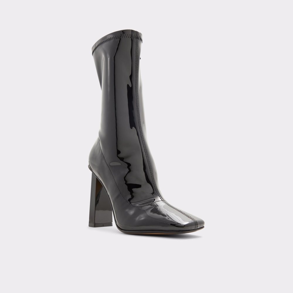 Black Aldo Fidella Ankle Boots | 96BDCJVMT