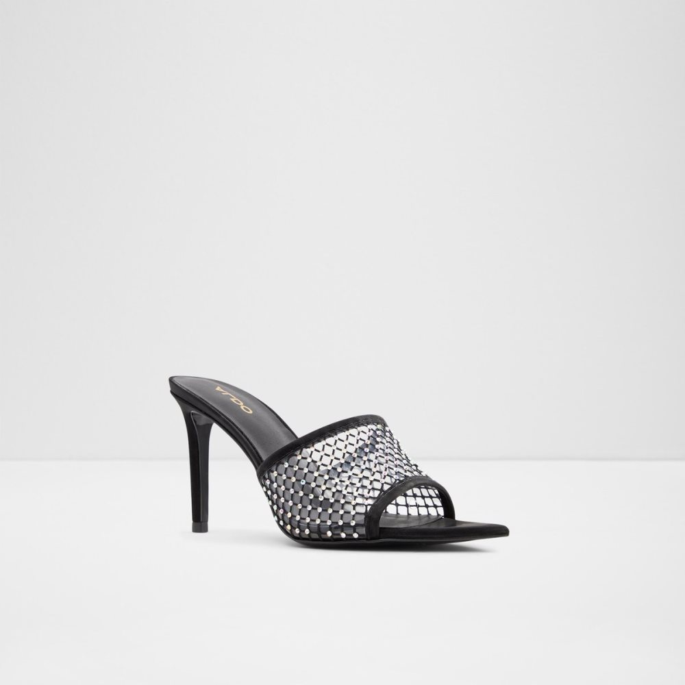 Black Aldo Fluri High Sandal - Stiletto Sandals | 75OFWGPNU