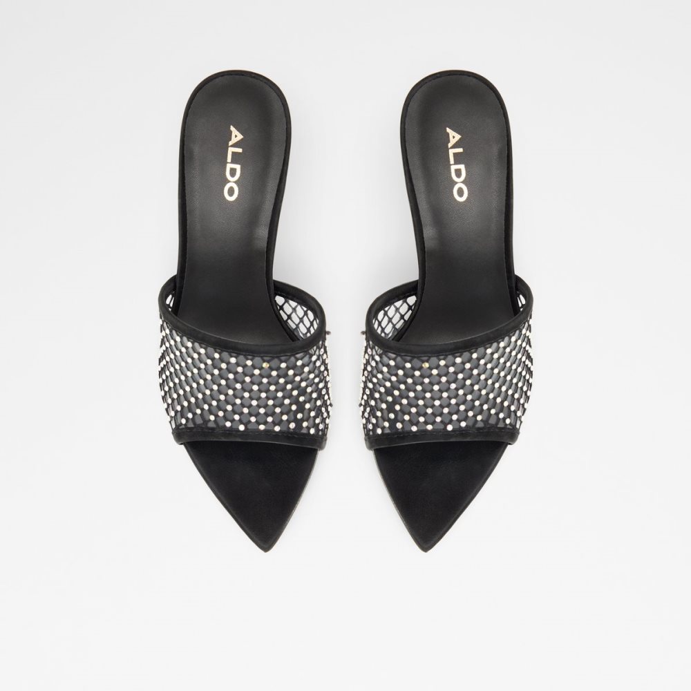 Black Aldo Fluri High Sandal - Stiletto Sandals | 75OFWGPNU