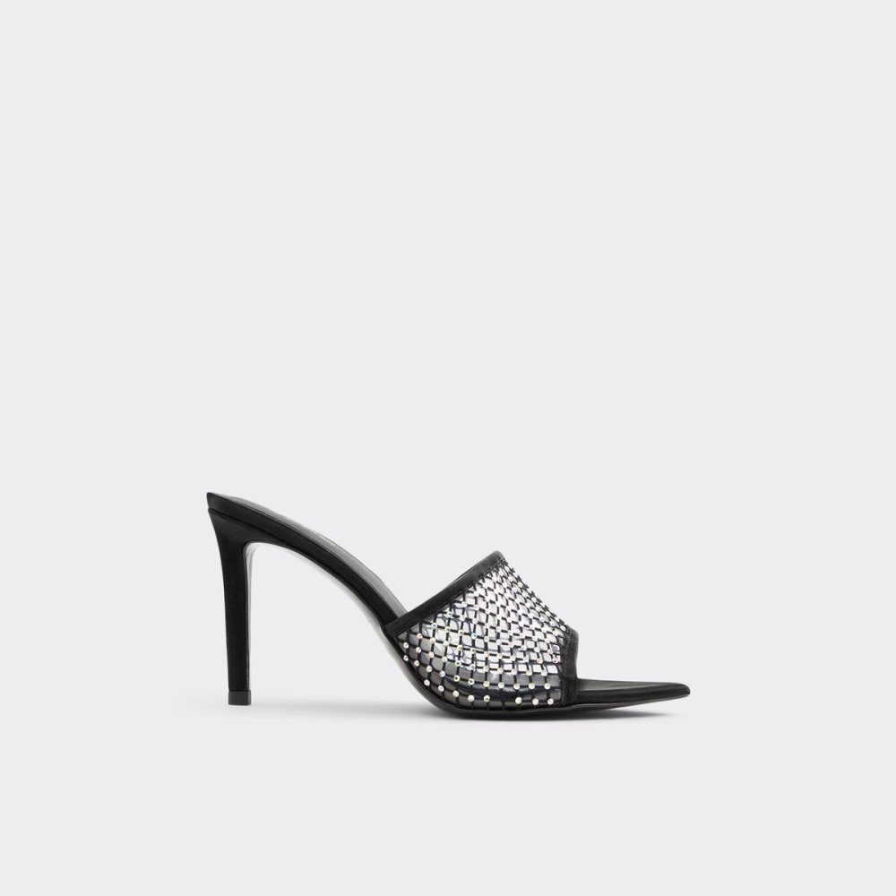 Black Aldo Fluri High Sandal - Stiletto Sandals | 75OFWGPNU