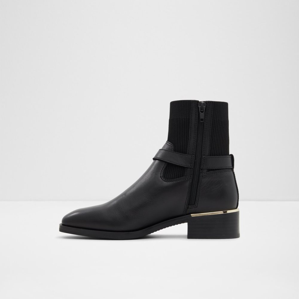 Black Aldo Franina Chelsea Boots | 38BHEOWAU