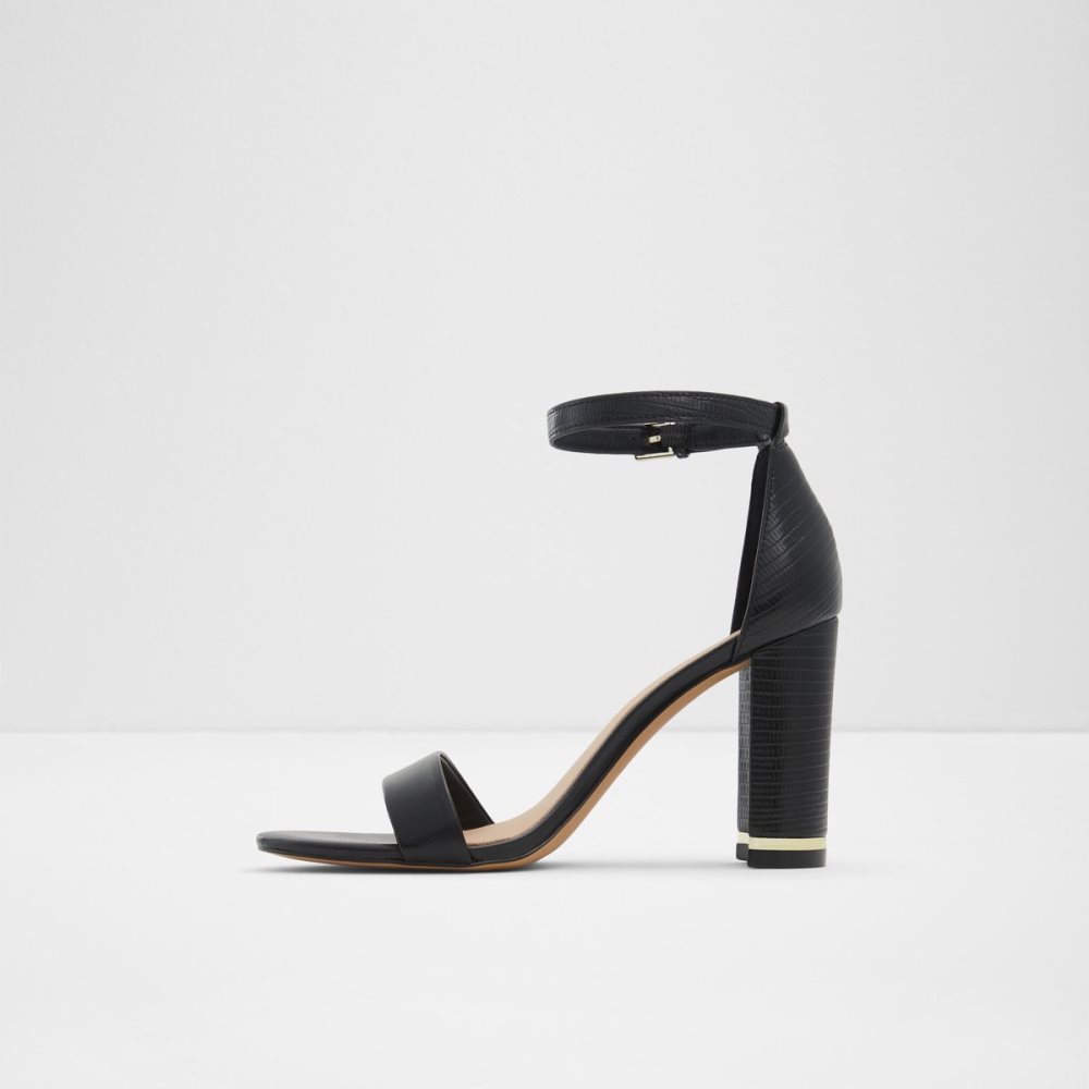 Black Aldo Frilajan High Sandal - Sandals | 45IMHNJXP