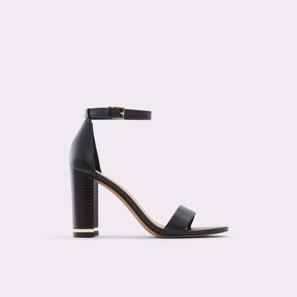 Black Aldo Frilajan High Sandal - Sandals | 45IMHNJXP