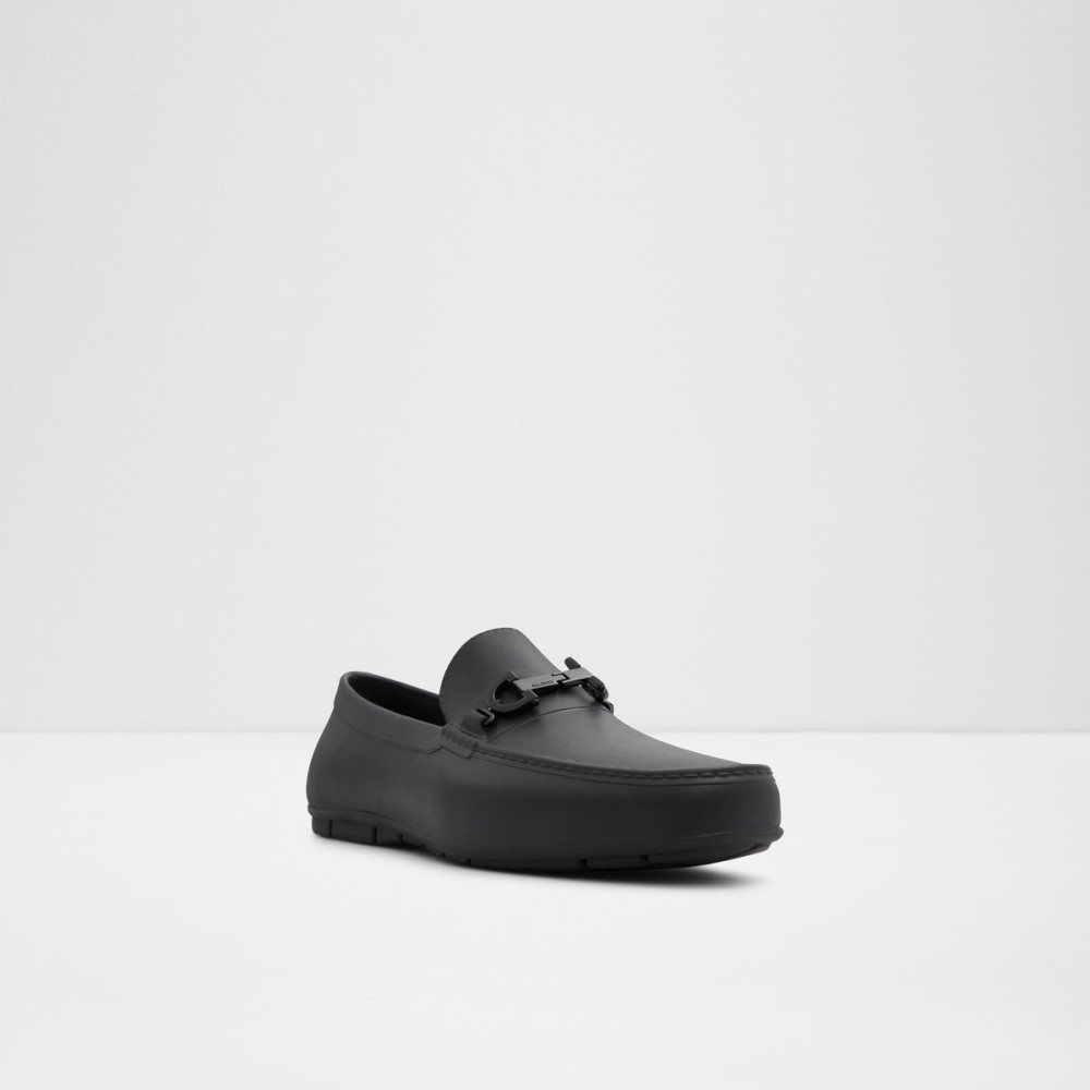 Black Aldo Gaffdan Driving Loafers | 60KLWQGJX