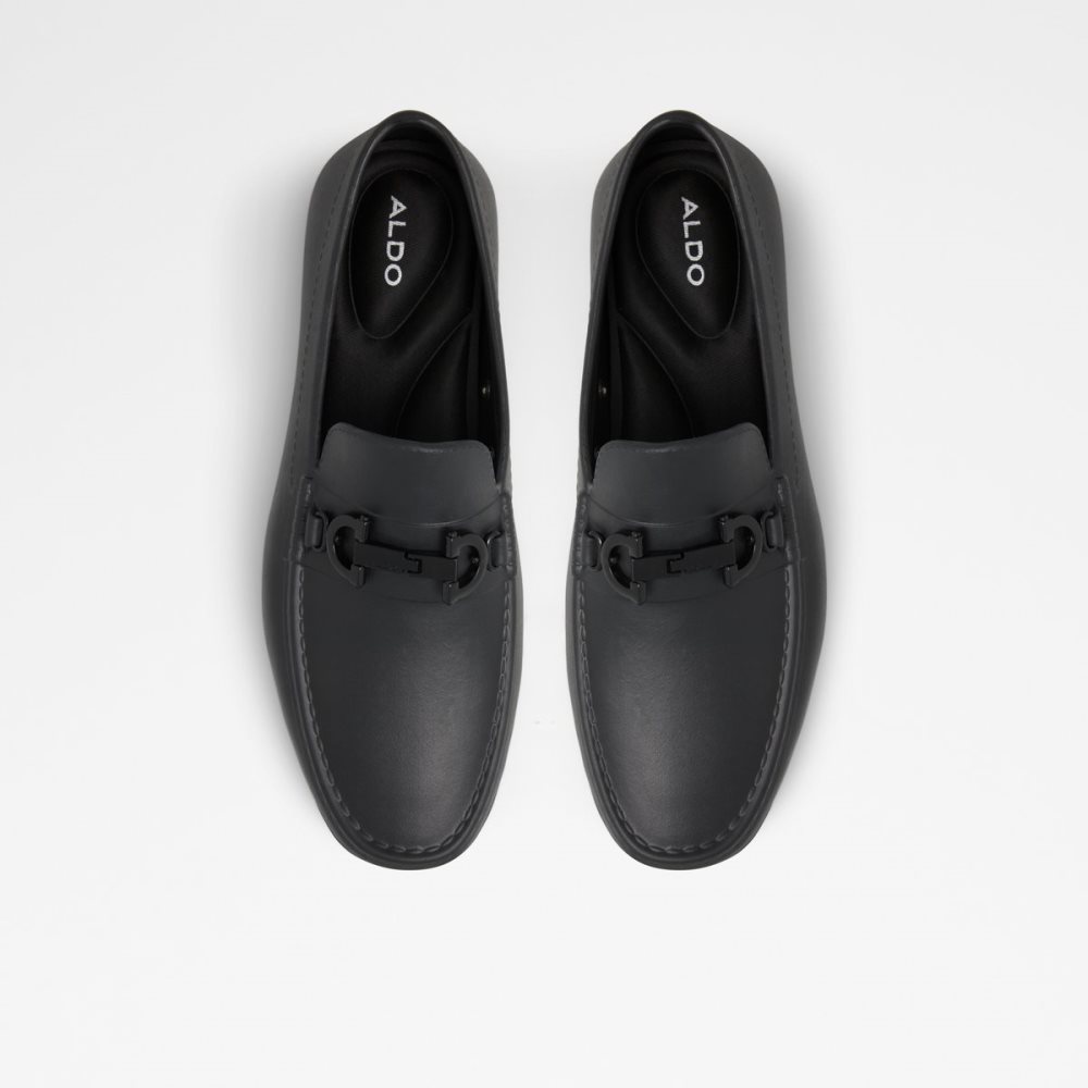 Black Aldo Gaffdan Driving Loafers | 60KLWQGJX