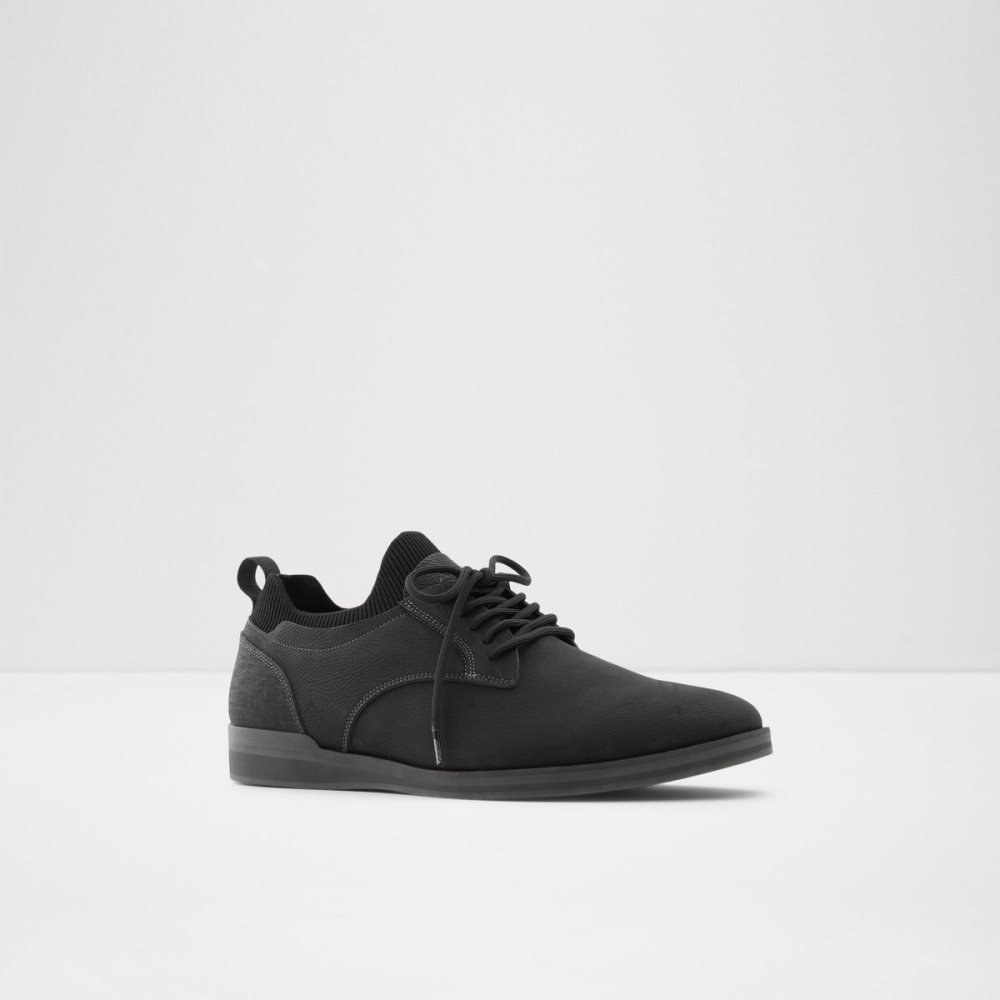 Black Aldo Gladosen Oxfords Shoes | 86JMBTVWK