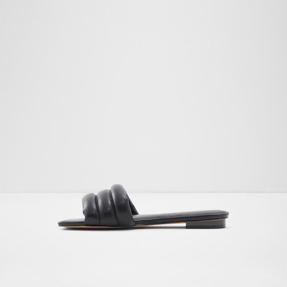 Black Aldo Goani Slide Sandal Sandals | 73LPURNBM