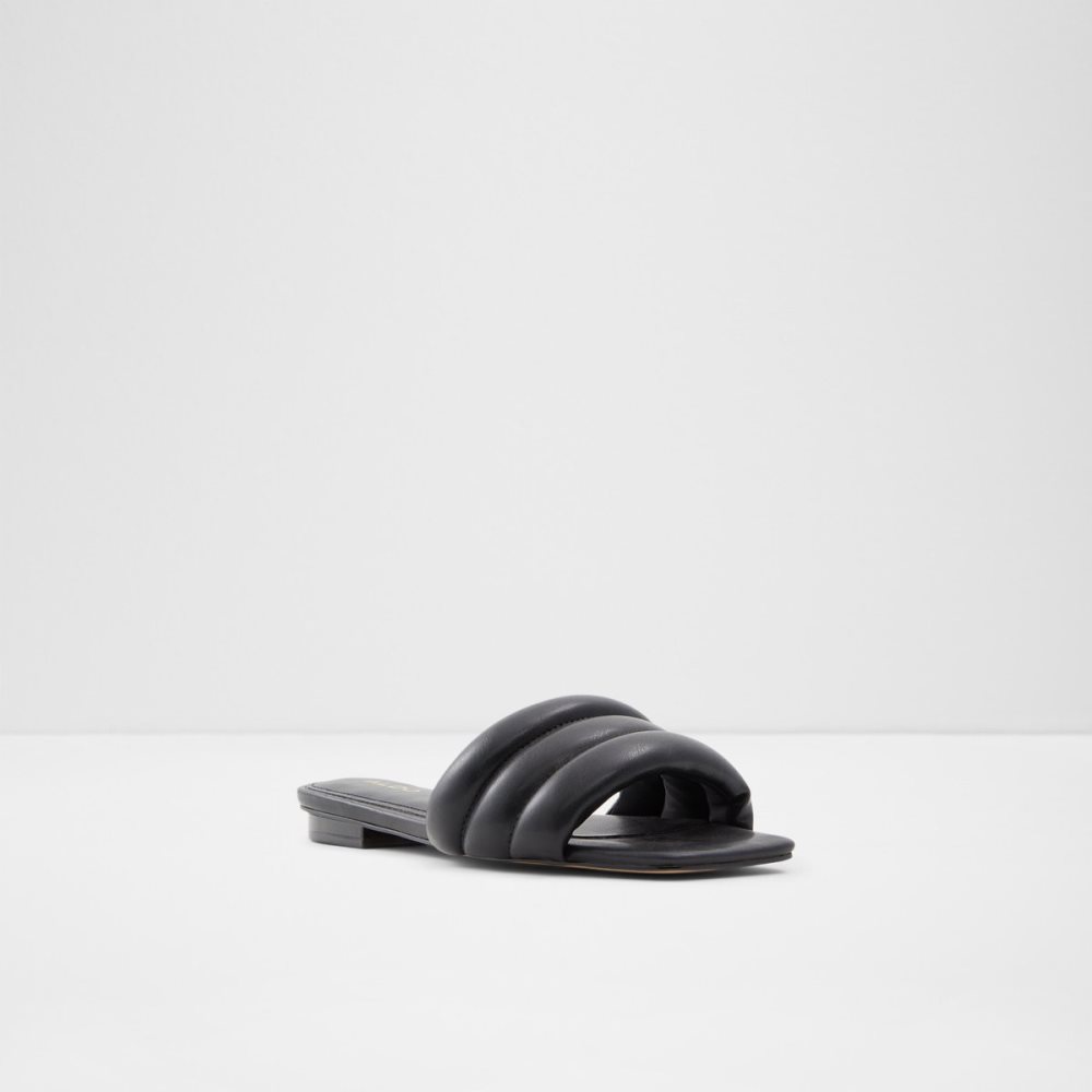 Black Aldo Goani Slide Sandal Sandals | 73LPURNBM