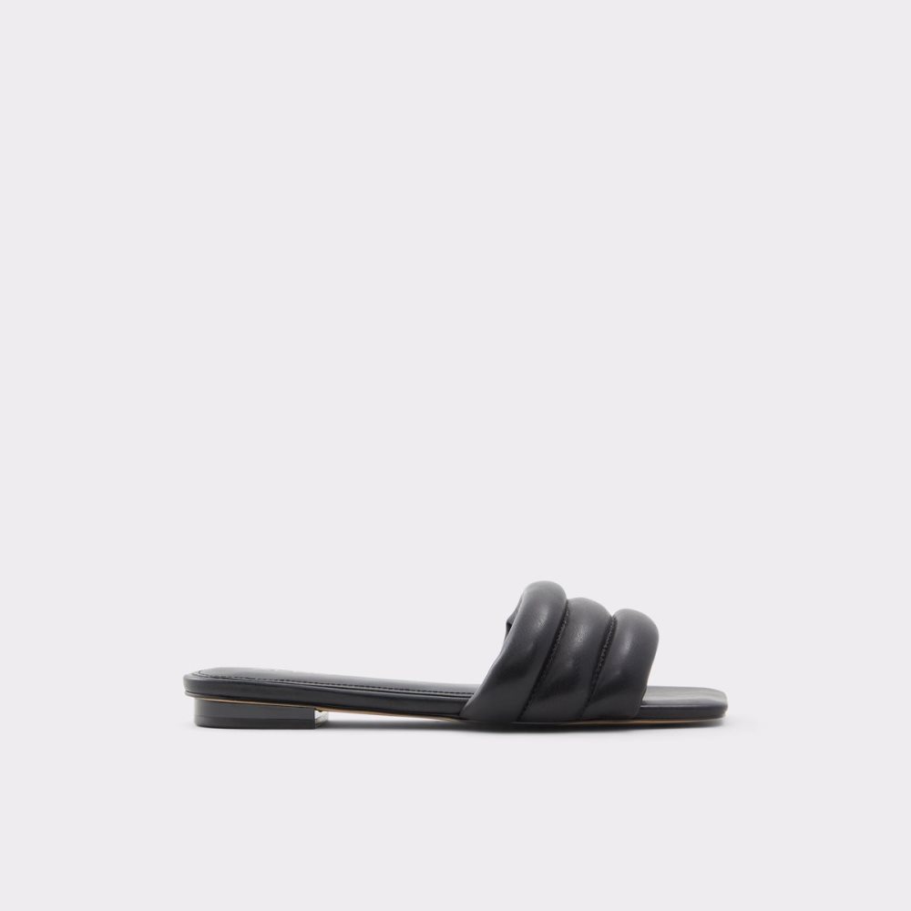 Black Aldo Goani Slide Sandal Sandals | 73LPURNBM