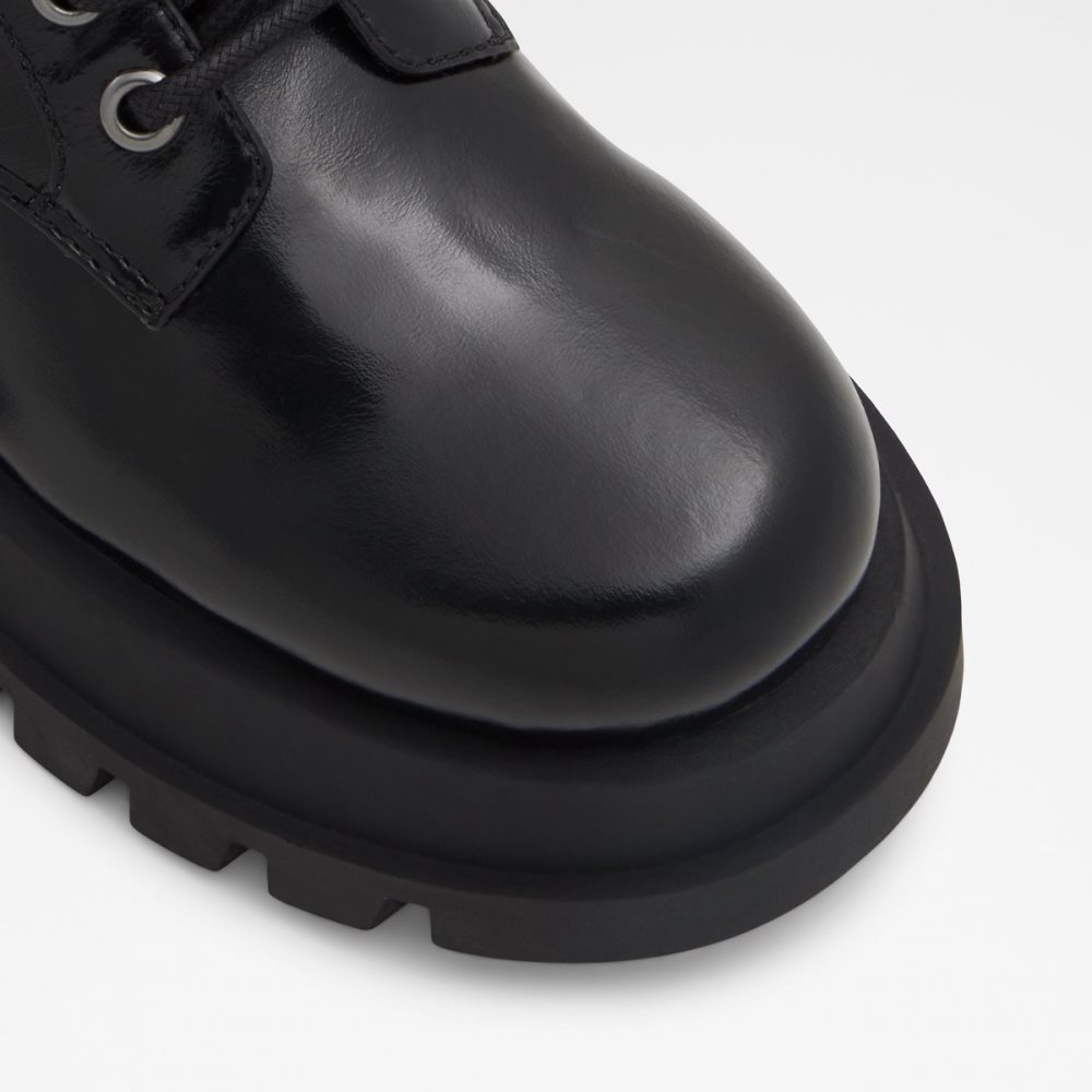 Black Aldo Grandeur - Lug Sole Combat Boots | 10NCXHBTJ