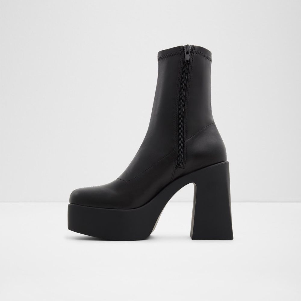 Black Aldo Grandstep Ankle Boots | 97CSVKIGM