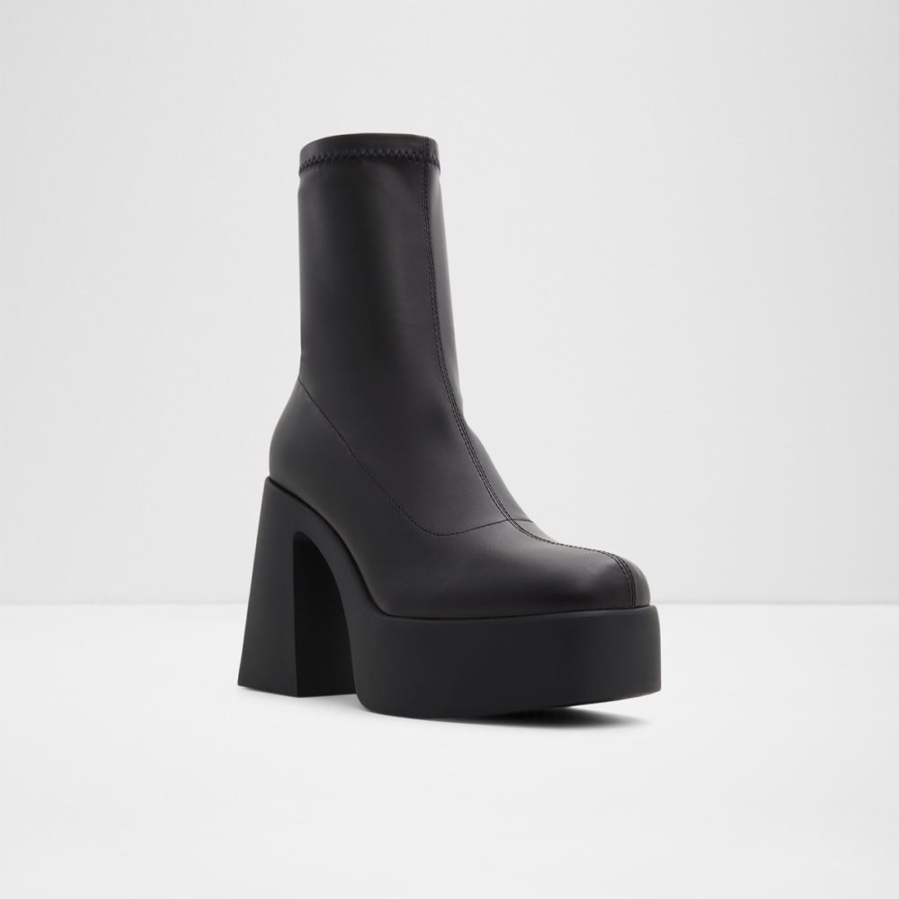 Black Aldo Grandstep Ankle Boots | 97CSVKIGM