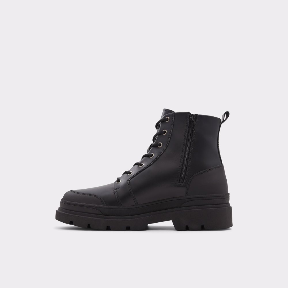 Black Aldo Hairath Lace-up Lace Up Boots | 76NVXTZLB