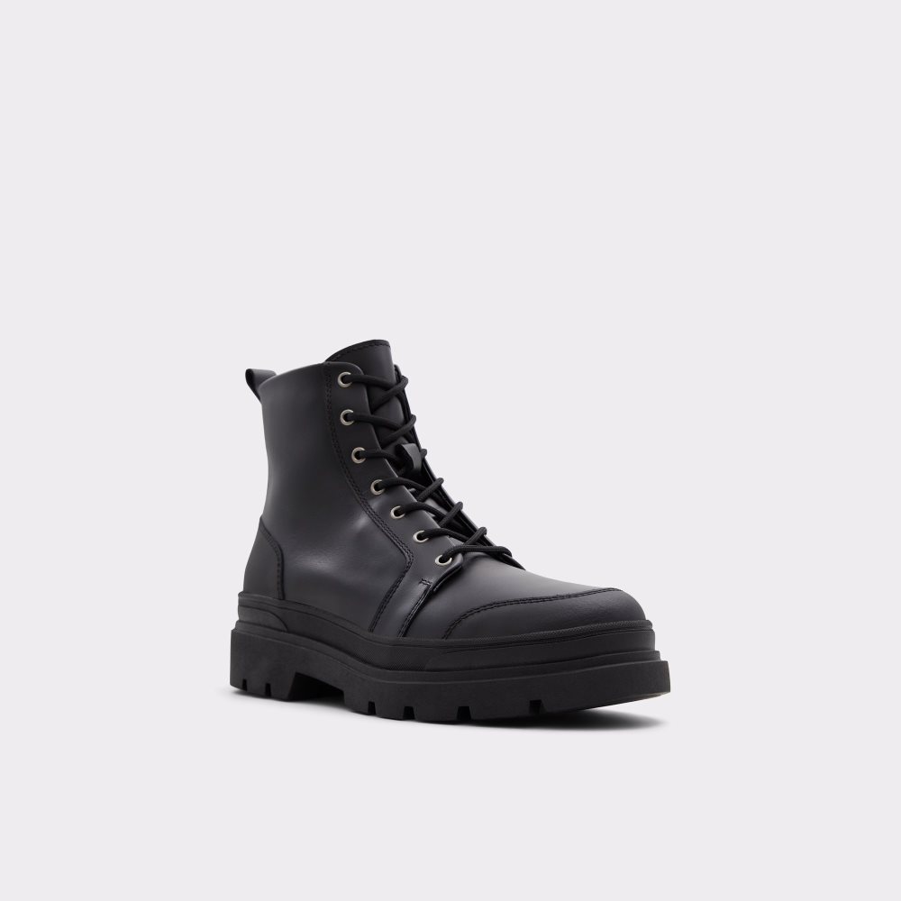 Black Aldo Hairath Lace-up Lace Up Boots | 76NVXTZLB