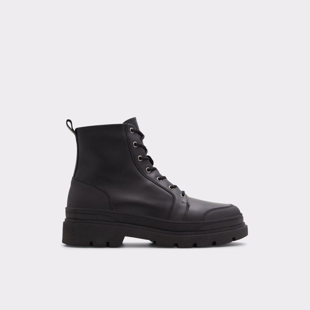 Black Aldo Hairath Lace-up Lace Up Boots | 76NVXTZLB