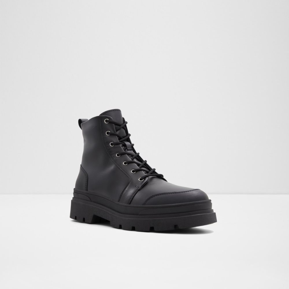 Black Aldo Hairath Lace-up Lace Up Boots | 95TJMCRQX