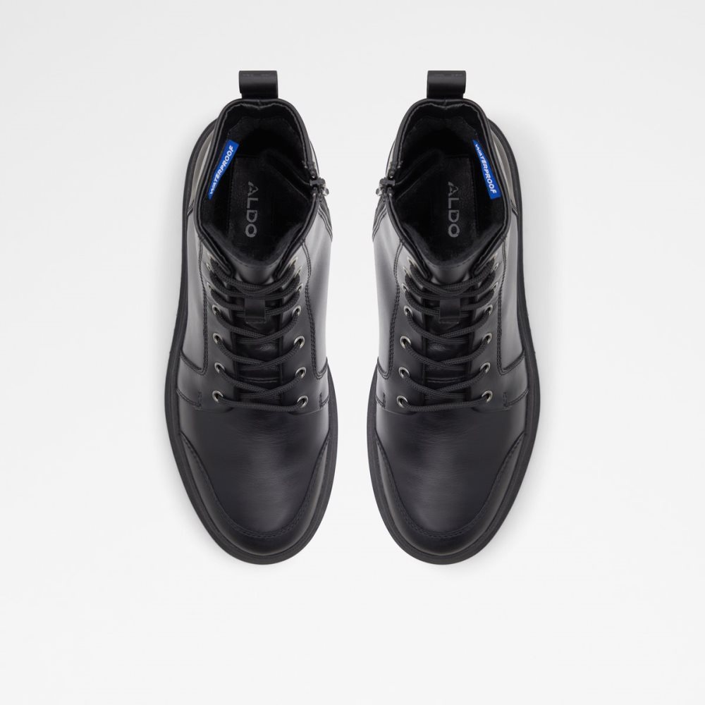 Black Aldo Hairath Lace-up Lace Up Boots | 95TJMCRQX