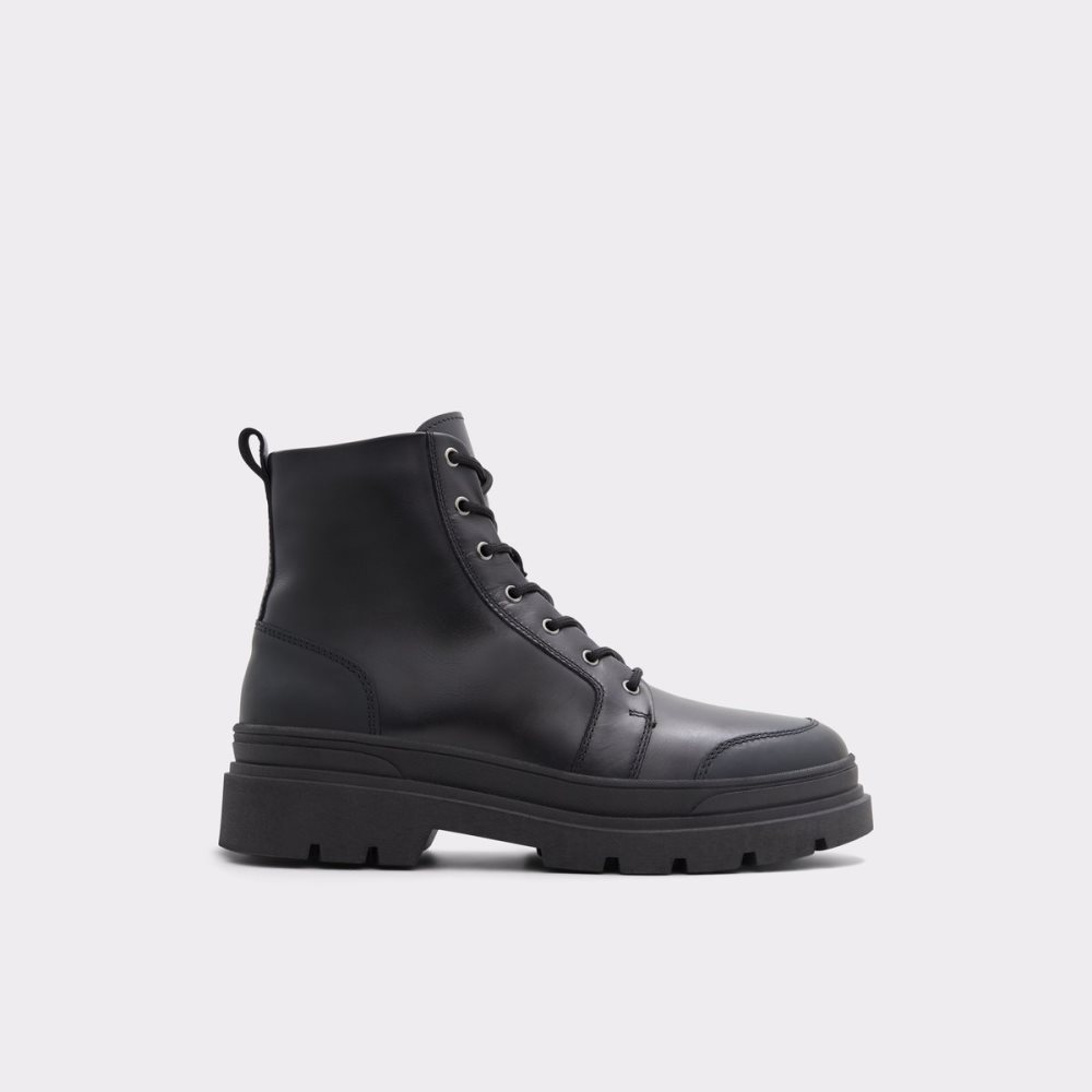 Black Aldo Hairath Lace-up Lace Up Boots | 95TJMCRQX