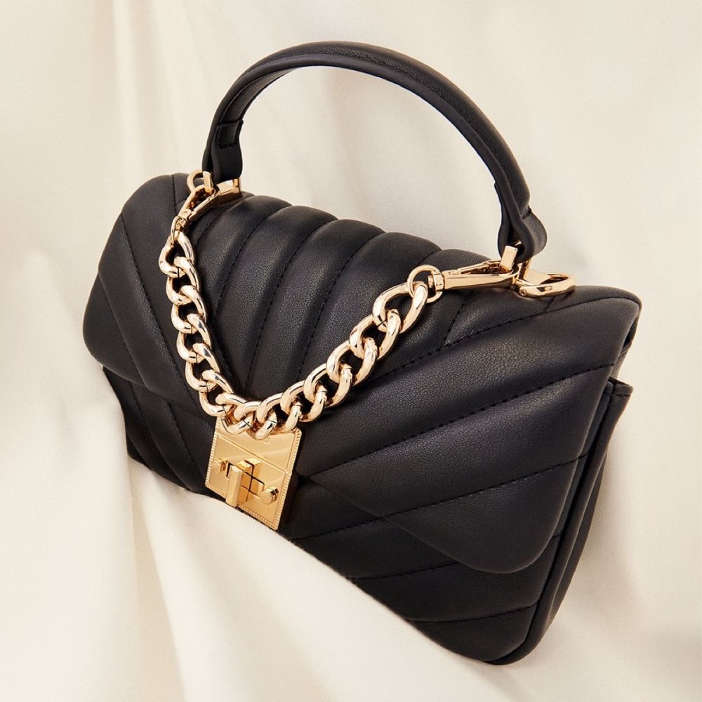 Black Aldo Hayssx Top Handle Handbag | 71QVACNHR