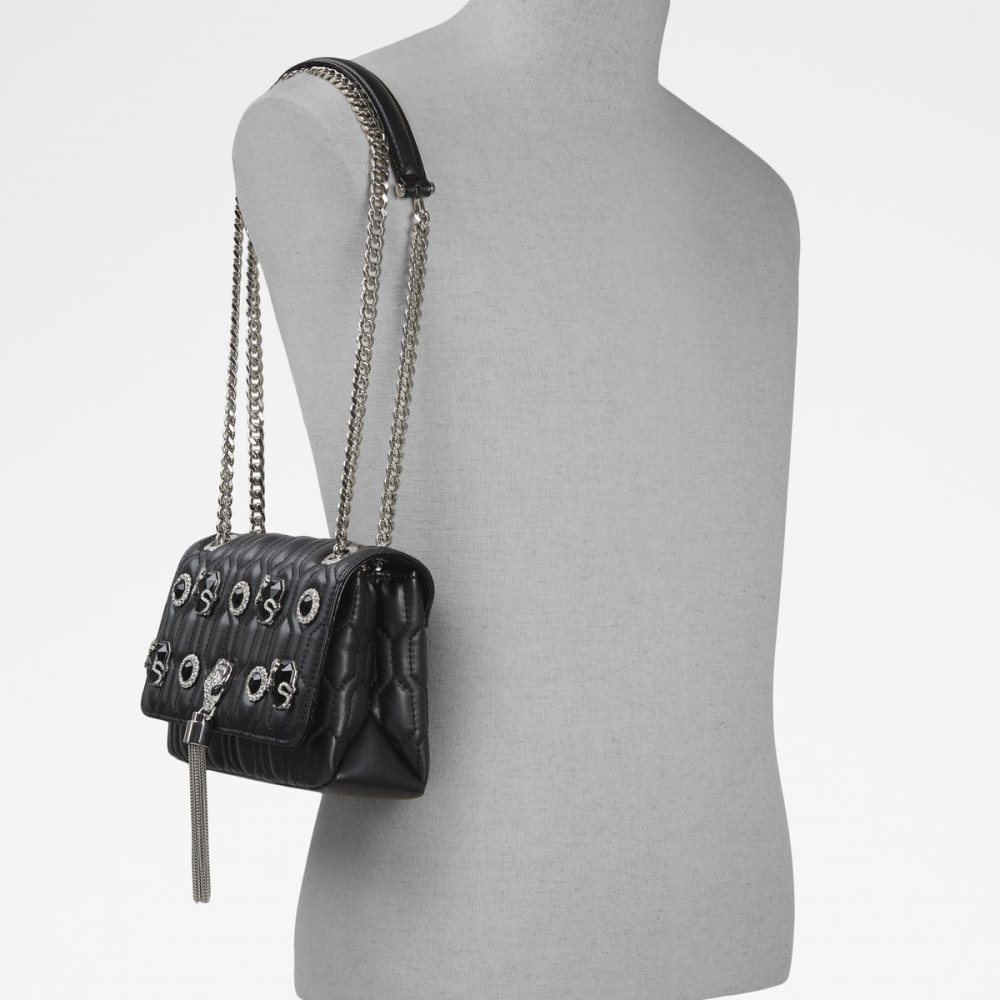 Black Aldo Heirloom Clutch Bag | 63QTNGPMF