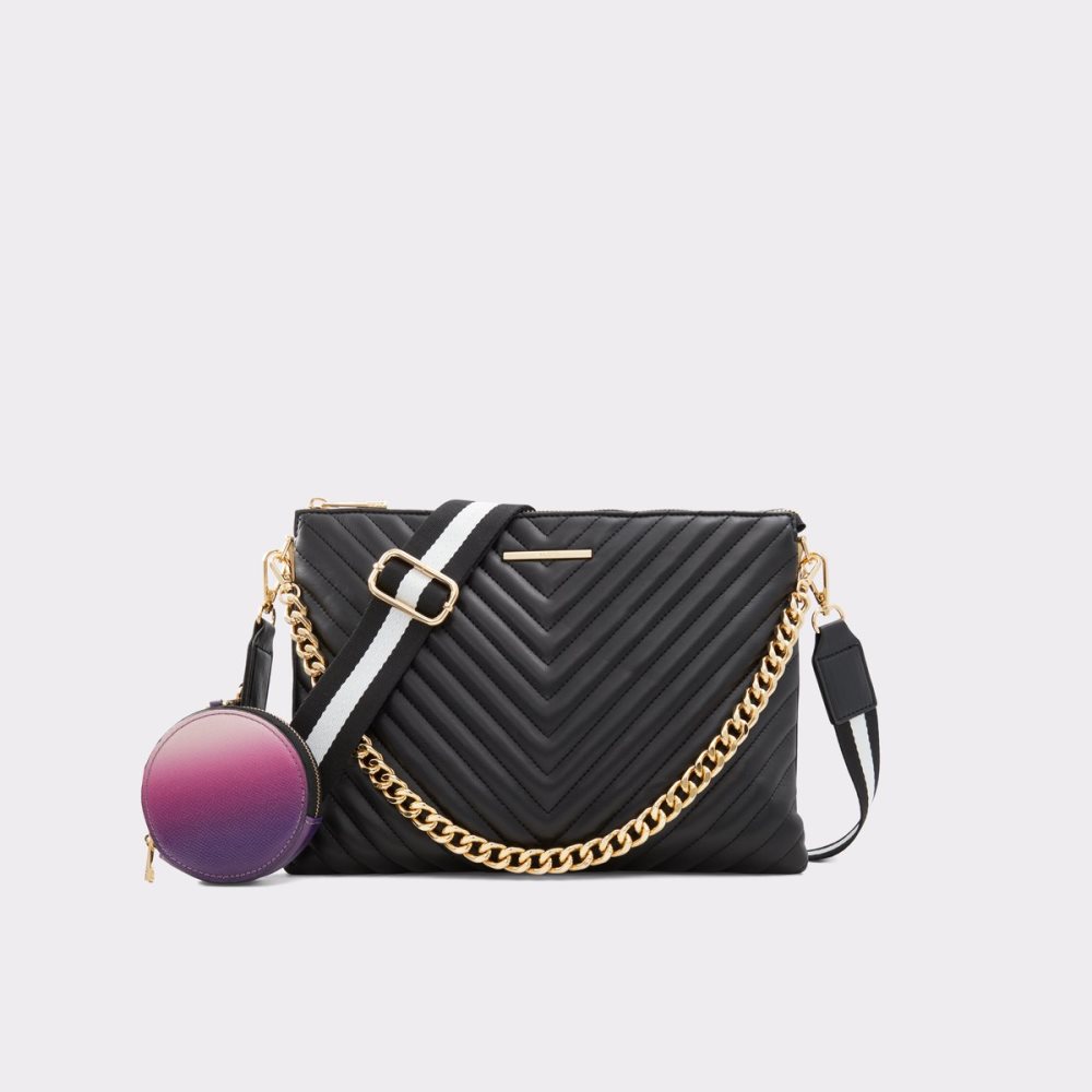 Black Aldo Henie Crossbody Bags | 37VWQUHOG