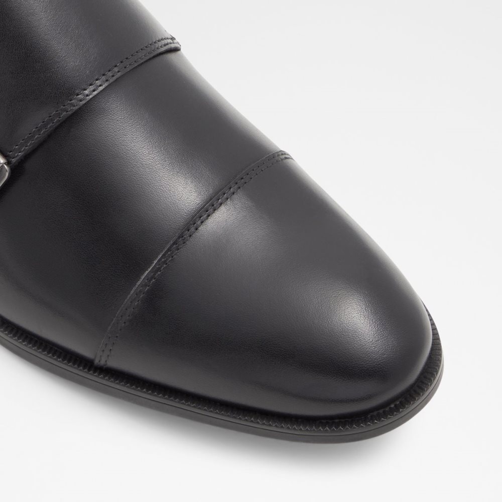 Black Aldo Holtlanflex Monkstrap Loafers | 89LUKWFOY