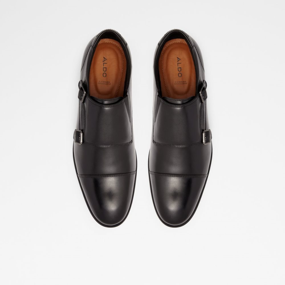 Black Aldo Holtlanflex Monkstrap Loafers | 89LUKWFOY