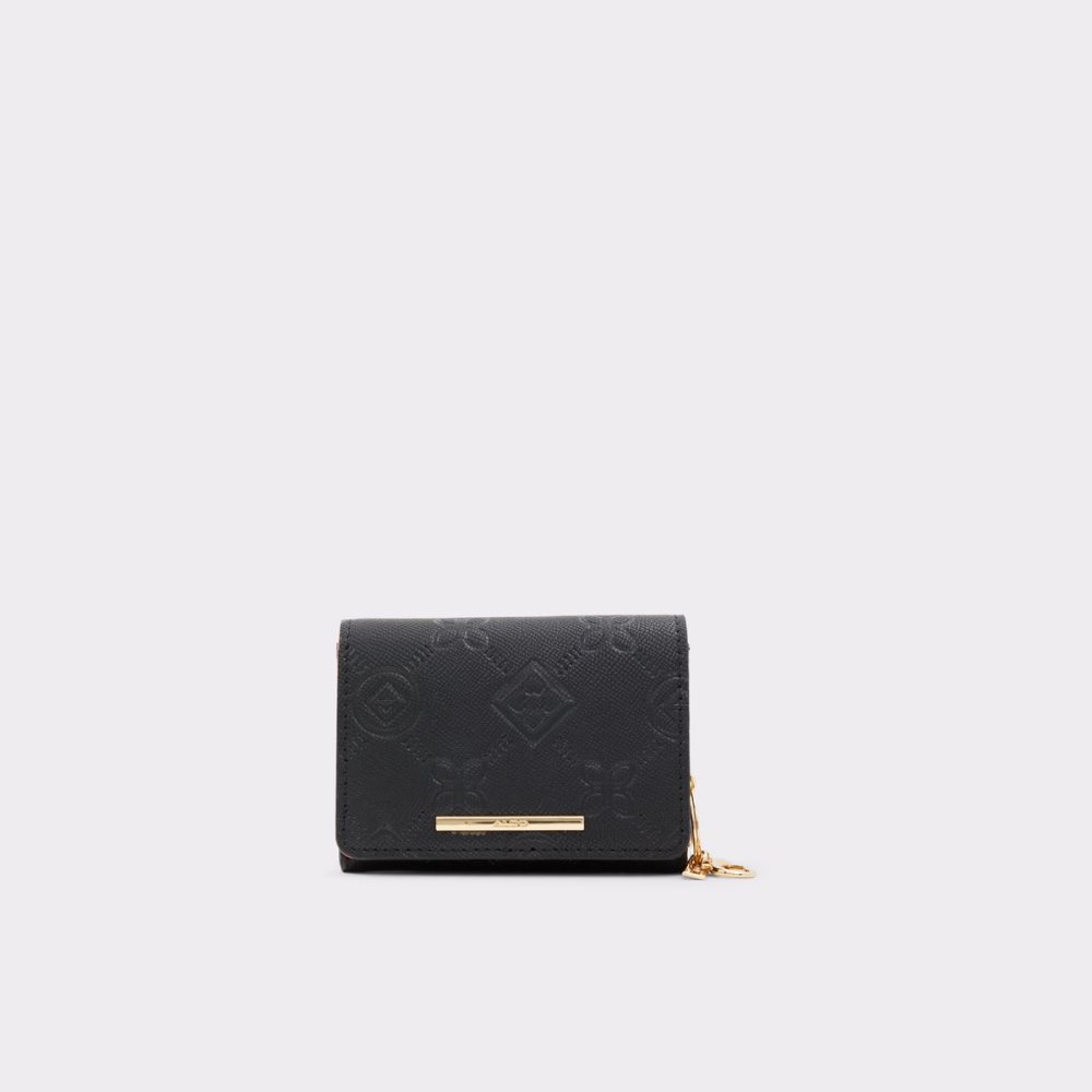 Black Aldo Iconipouch Wallets | 62WKUZSJV