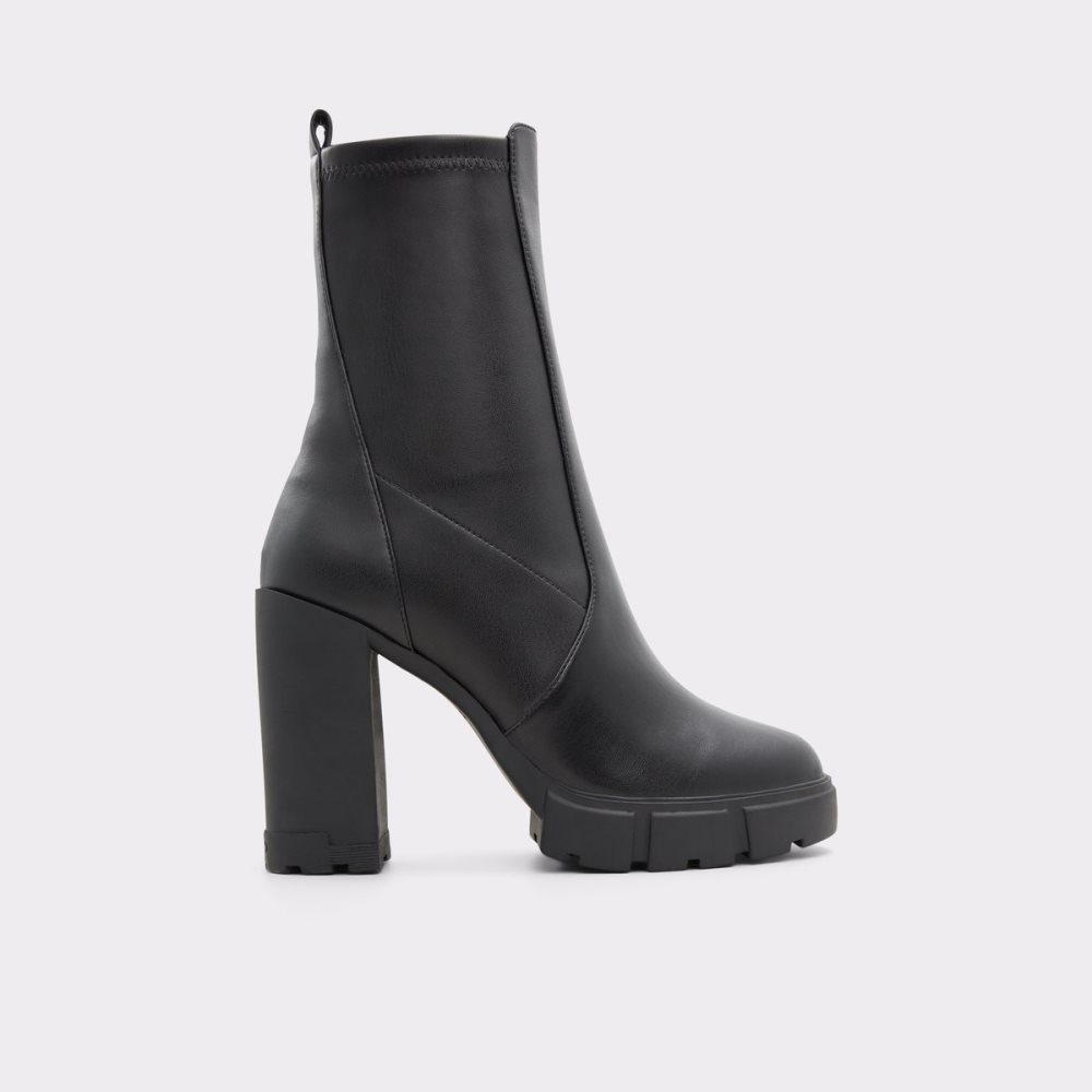 Black Aldo Ilanna - Lug Sole Ankle Boots | 51POXJYWR