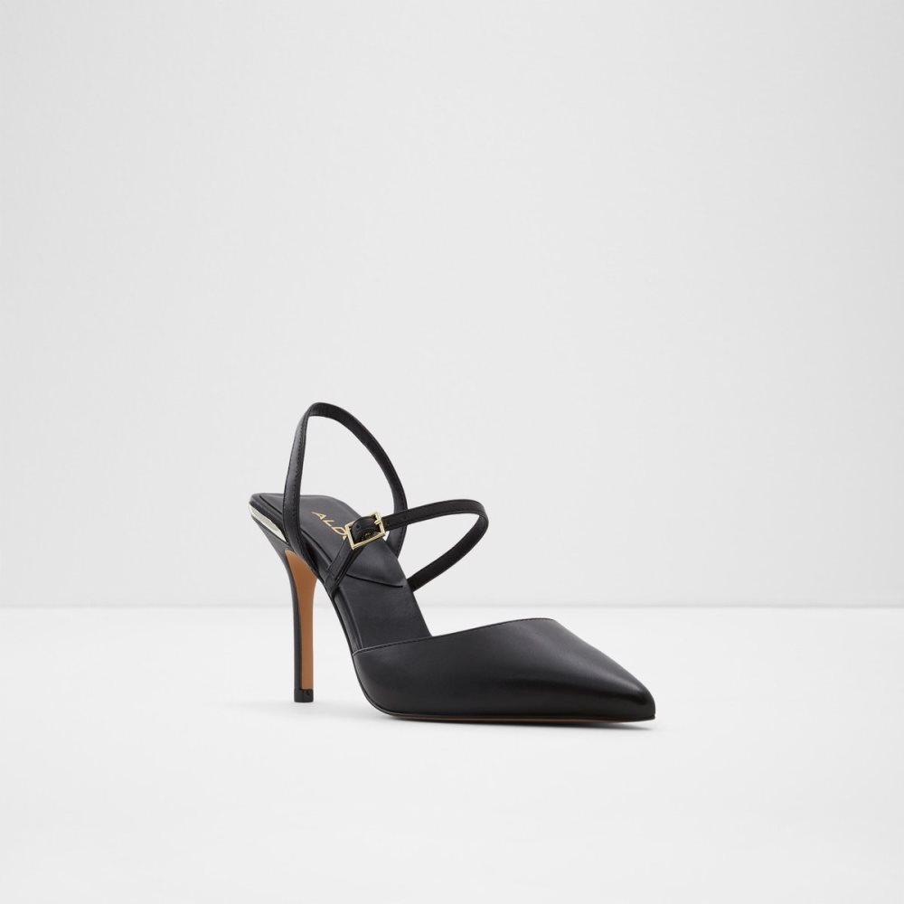 Black Aldo Jeriebaen Strappy Heeled - Stiletto Heels | 24ECSMYLN