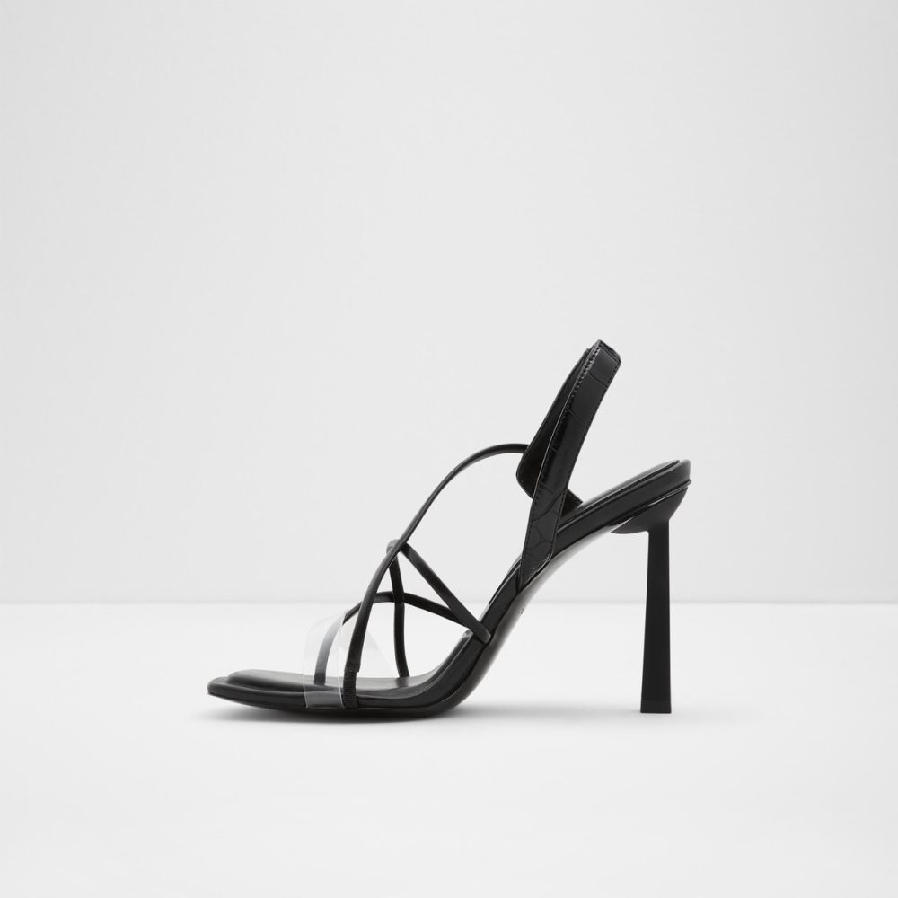 Black Aldo Juliet Thong Sandal Sandals | 69OTLJEZU