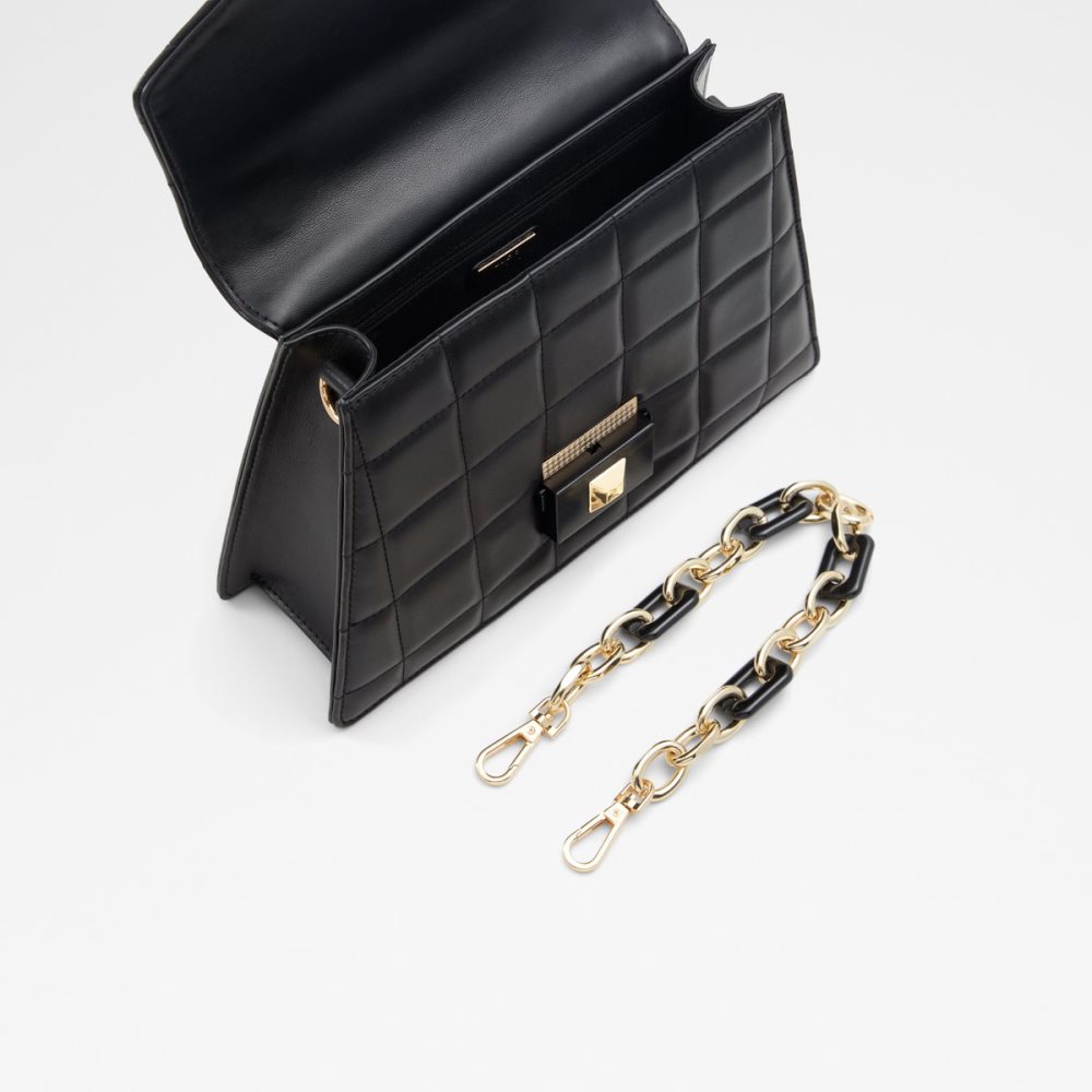 Black Aldo Kamelia Top Handle Clutch Bag | 02LRUWBHP